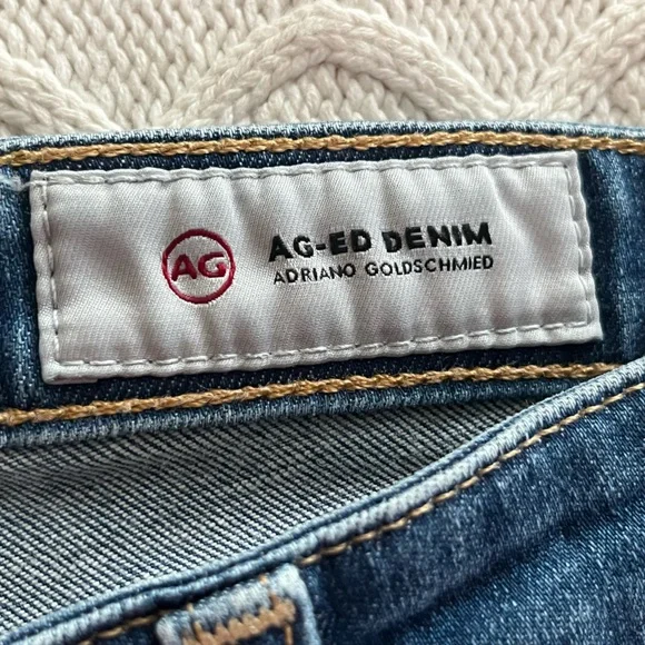 Ag Adriano Goldschmied Designer Skinny Jeans Medium Wash Ankle Length - Picture 15 of 16